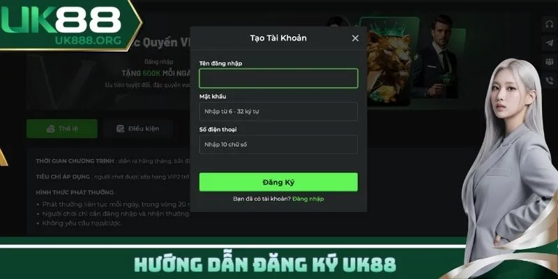 Hướng dẫn đăng ký UK88